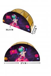 Berenden Ahşap Çocuklar İçin Masa Üstü Kalemlik & Organizer-Astronot - 4