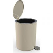 Primanova M-E66-09 Lenox Pedallı Çöp Kovası Bej 5 Lt thumbnail 1
