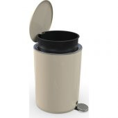 Primanova M-E66-09 Lenox Pedallı Çöp Kovası Bej 5 Lt thumbnail 2