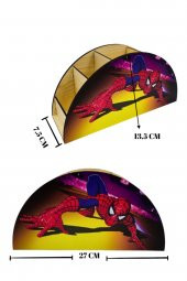 Berenden Ahşap Çocuklar İçin Masa Üstü Kalemlik & Organizer-Spidermen - 5