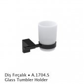 Duxxa Deppot F1 Mat Siyah Diş Fırçalık A.1704.S - 1
