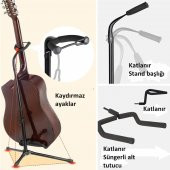 Chroma STG 101 Gitar Standı Saz Bağlama Enstrüman Gitar Sehpası - 2