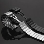 Oppo Watch 46mm 22mm Yandan Klipsli Paslanmaz Çelik Kordon + Metal Kordon Dönüştürücü - 4