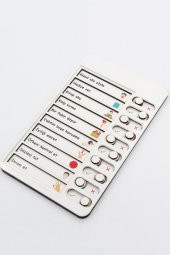 Güzel Ahlak Checklist Kontrol Listesi Eğitici Oyuncak Ahşap Yapılacaklar Listesi - 2