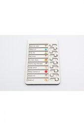 Güzel Ahlak Checklist Kontrol Listesi Eğitici Oyuncak Ahşap Yapılacaklar Listesi - 6