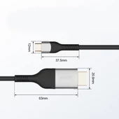 QG06 8K 60 Hz Görüntü Kalitesi Type-C to HDMI Kablo 1.8M - 3