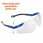 Bisiklet Motor İş Güvenlik Kaynak Gözlüğü Lazer UV Koruyucu Gözlük Hunter S800 Şeffaf - 6