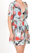 Pareo Plaj Elbisesi Kimono Std Sunset Mint - 3