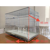 Sultan Papağanı Üretim Kafesi - Kalın Telli Çekmeceli - 1