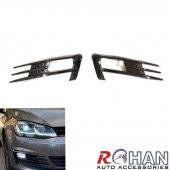 Volkswagen Golf 7 Gtı Model Sis Farı Çerçeve Kaplama Pıano Black - 1