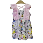 FLOWER LOVE MUSİC DESENLİ KIZ ÇOCUK ELBİSE - 2