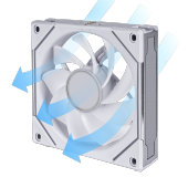 LIAN LI REVERSE UNI FAN SL-INFINITY 120-1 BEYAZ KASA FANI thumbnail 1