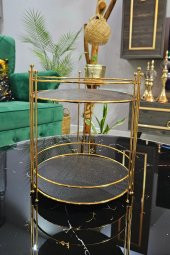 2 Katlı Gold Kozmetik Organizer - 2