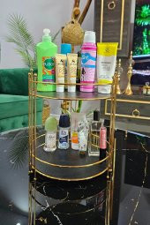 2 Katlı Gold Kozmetik Organizer - 3