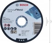 Bosch Standart Metal Kesme Diski 115x1mm - 2
