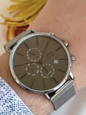 SL.1.376 Çelik Kordon İç Fonksiyonları Aktif 5 Atm Su Geçirmez Erkek Kol Saati+Bileklik thumbnail 1