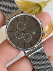 SL.1.376 Çelik Kordon İç Fonksiyonları Aktif 5 Atm Su Geçirmez Erkek Kol Saati+Bileklik thumbnail 3