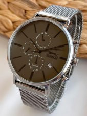 SL.1.376 Çelik Kordon İç Fonksiyonları Aktif 5 Atm Su Geçirmez Erkek Kol Saati+Bileklik thumbnail 4