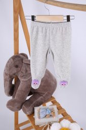 Kadife Oyuncaklı Kız Erkek Bebek Çocuk Pantolon Baykuş - 1