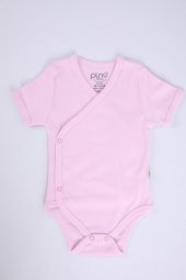 Babyhola 3'lü %100 Pamuk Body Kız Erkek Bebek Kısa Kol Kruvaze Çıtçıtlı Badi Zıbın 3'lü Set 34951 - 4