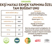 Taş Değirmenden Organik Organik Atalık Ekşi Mayalı Ekmek Yapımına Özel Tam Buğday Unu - 1 Kilo thumbnail 3