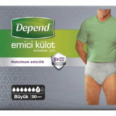 Depend Emici Külot Hasta Bezi Large - Büyük Erkek (30 Adet) - 2