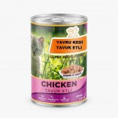 Hayal Sepeti Yavru Kedi Konservesi tavuk etli  Sulu Parçalı - 400 Gr - 1