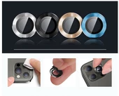 USAMS İphone 12 Pro 3D Metal Çerçeveli Kamera Lens Koruyucu - 2