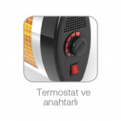 Mimsan Minisan SR-2600 Elektrikli Soba Infrared Isıtıcı Mimsan - 1