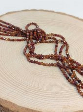 Lal (Garnet - Granat ) Taşı YARIM Dizi 2mm (17cm uzunluğundadır) (41260) thumbnail 2