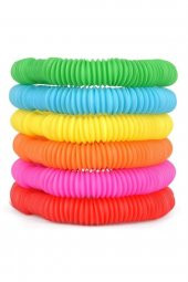 18 Li Pop Tubee Mini Eğitici Stres Giderici Fidget Pop It - 1