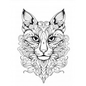 Kedi Mandala Boyama Kitabı (Kedigiller Familyası) - 5