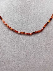 Akik Taşı 2,5mm 1000 Ayar Gümüş İpli Kolye (Sabit Klipsli) thumbnail 3