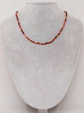 Akik Taşı 2,5mm 1000 Ayar Gümüş İpli Kolye (Sabit Klipsli) thumbnail 4