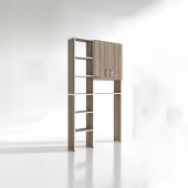 Kenzlife çamaşır makinesi dolabı veronikamaks crd 180*096*20 banyo kapaklı arkalıksız raflı - 3