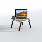 Kenzlife laptop dizüstü bilgisayar sehpası tankutay crd 20*39*39 yemek sofra siyah ayak thumbnail 3