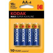 Kodak Max Süper Alkalin Kalem Pil 4lü AA - 1