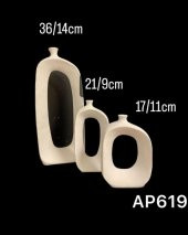 Polyester Dekoratif Vazo Seti 3lü AP0619 - 1