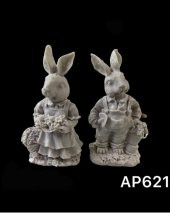 Polyester Tavşan Çiftler 19cm AP0621 - 1