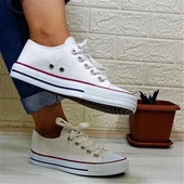 Fiyra 554 Beyaz Kısa Unisex Sneaker Keten Spor Ayakkabı - 3