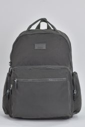 Elatae Unisex Çok Gözlü Günlük Seyahat Okul Sırt Çantası Gri 17295 - 1