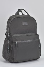 Elatae Unisex Çok Gözlü Günlük Seyahat Okul Sırt Çantası Gri 17295 - 2