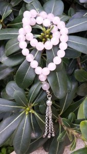 STONEAGE Erkek İçin Tesbih Doğaltaş Pembe Kuvars thumbnail 1