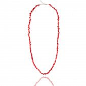 STONEAGE JEWELLERY Mercan Doğal Taş Hem Kısa Hem Uzun Bayan Kolye - 2