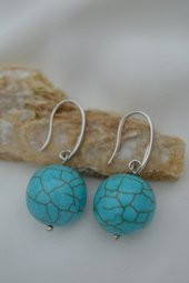 STONEAGE 12MM TURKUAZ TAŞLI KÜPE thumbnail 1