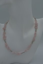 STONEAGE PEMBE KUVARS AŞK TAŞI KOLYE thumbnail 1