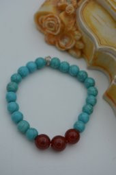 STONEAGE Akik ve Turkuaz Doğal Taşlı Bileklik thumbnail 4