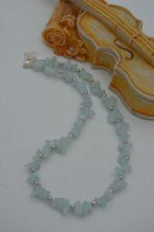 STONEAGE AKUAMARİN TAŞLI TASARIM KOLYE thumbnail 5