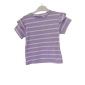 FLOWER ÇİZGİLİ POLİVASKON T-SHİRT thumbnail 4