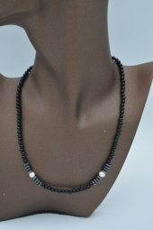 STONEAGE HEMATİT İNCİ VE ONİKS TAŞLI KOLYE thumbnail 2